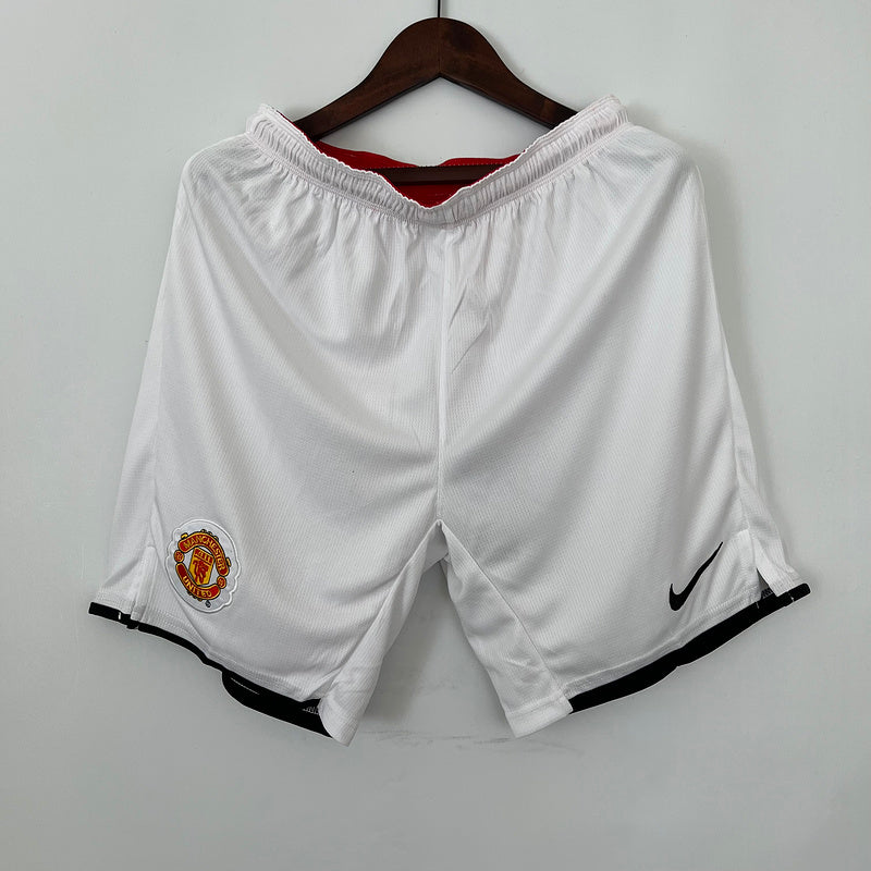 Short Retrô Manchester United  Branco