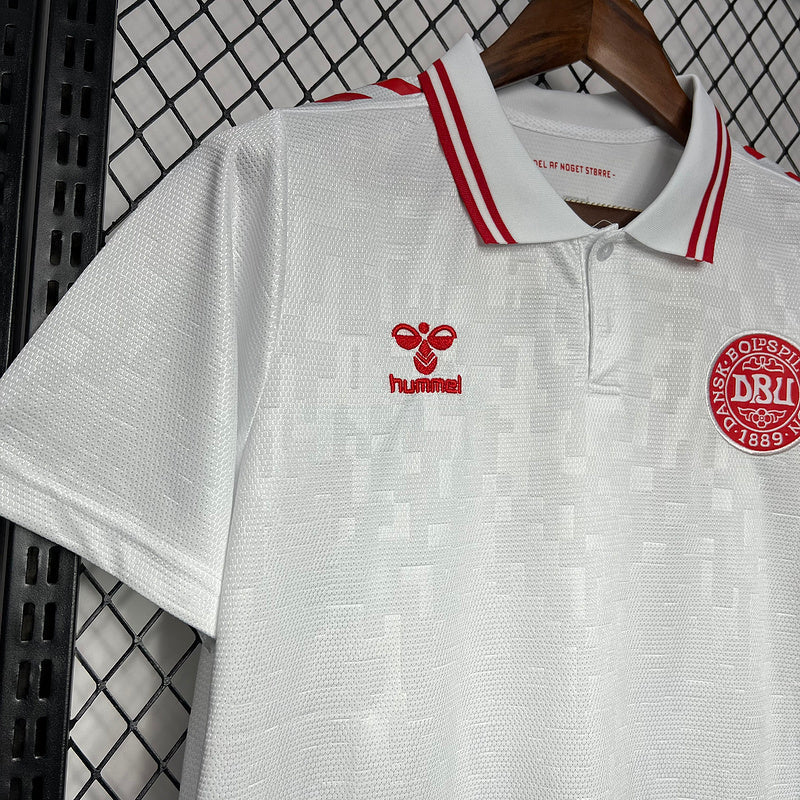 Camisa Seleção Dinamarca 24/25  Away  Branco