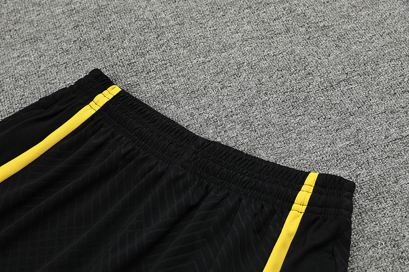Kit Treino PSG 23/24  Preto/Amarelo