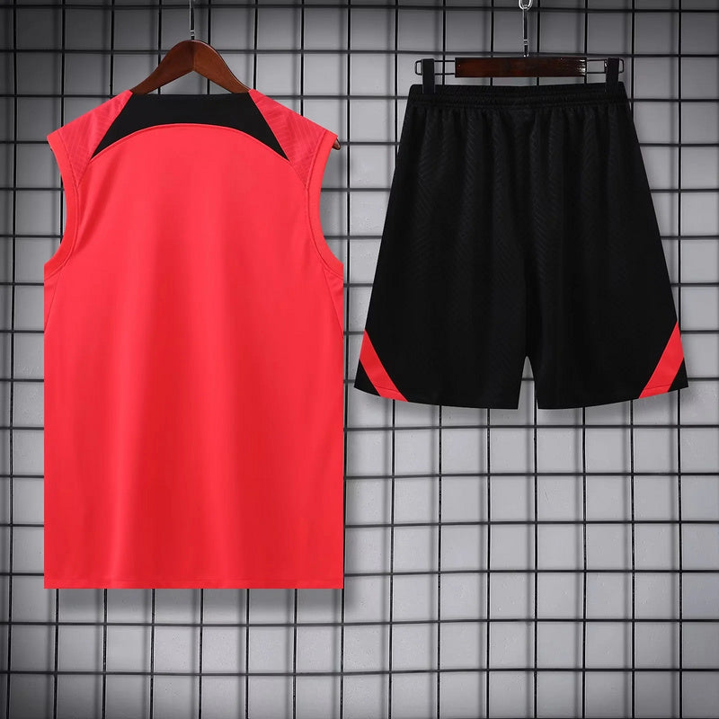 Kit Treino PSG 23/24  Vermelho