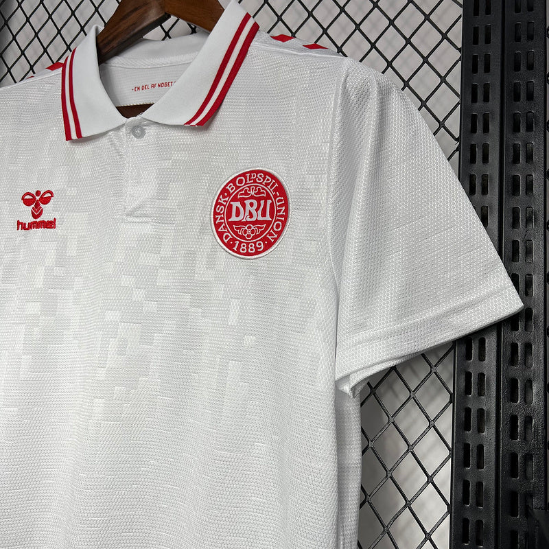 Camisa Seleção Dinamarca 24/25  Away  Branco