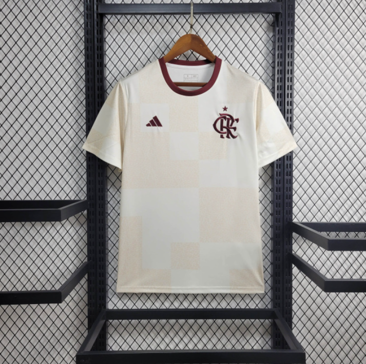 Camisa do Flamengo Treino 24/25  Branco