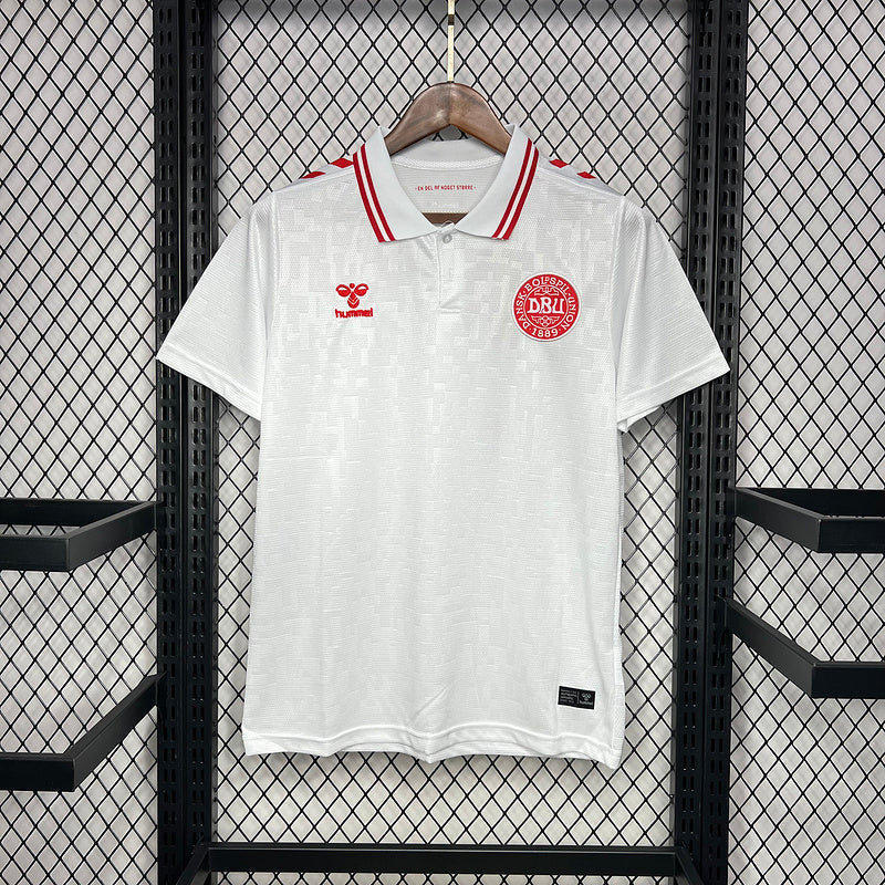 Camisa Seleção Dinamarca 24/25  Away  Branco