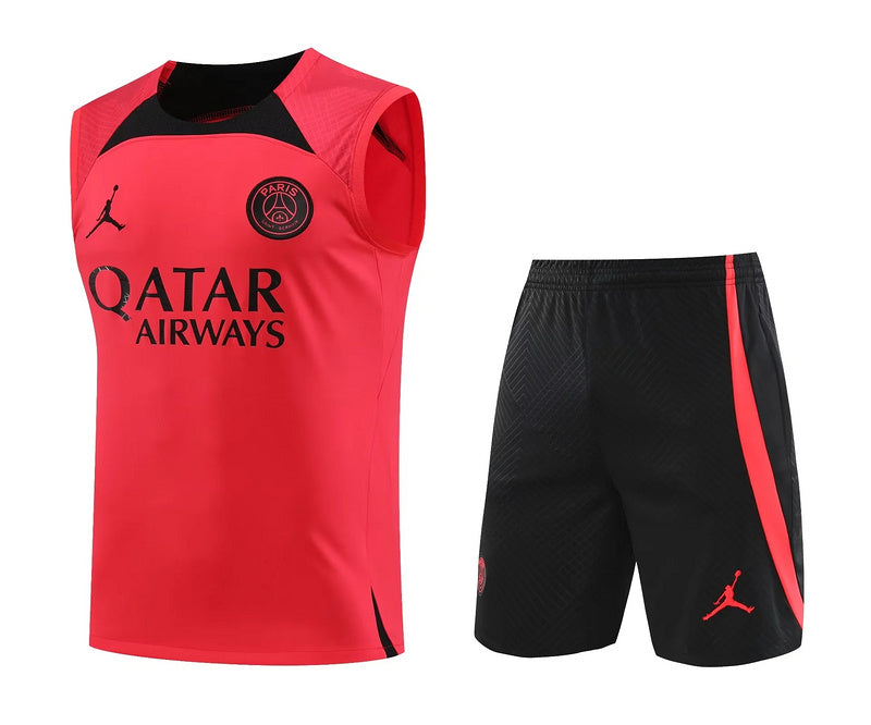 Kit Treino PSG 23/24  Vermelho