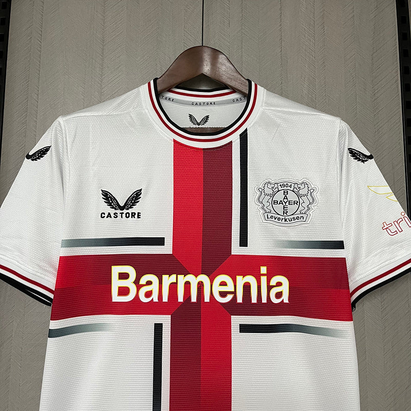 Camisa Bayer Leverkusen 24/25 - Branco away