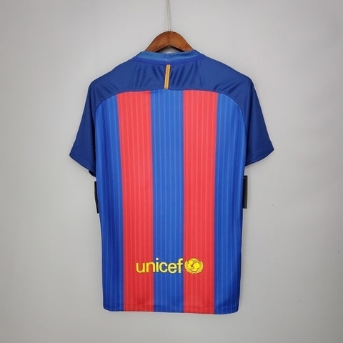 Camisa Barcelona Retrô 2016/2017 Azul e Vermelha  Nike