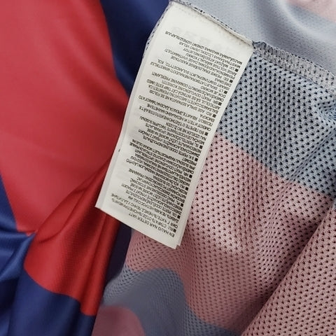 Camisa Barcelona Retrô 2014/2015 Azul e Grená  Nike