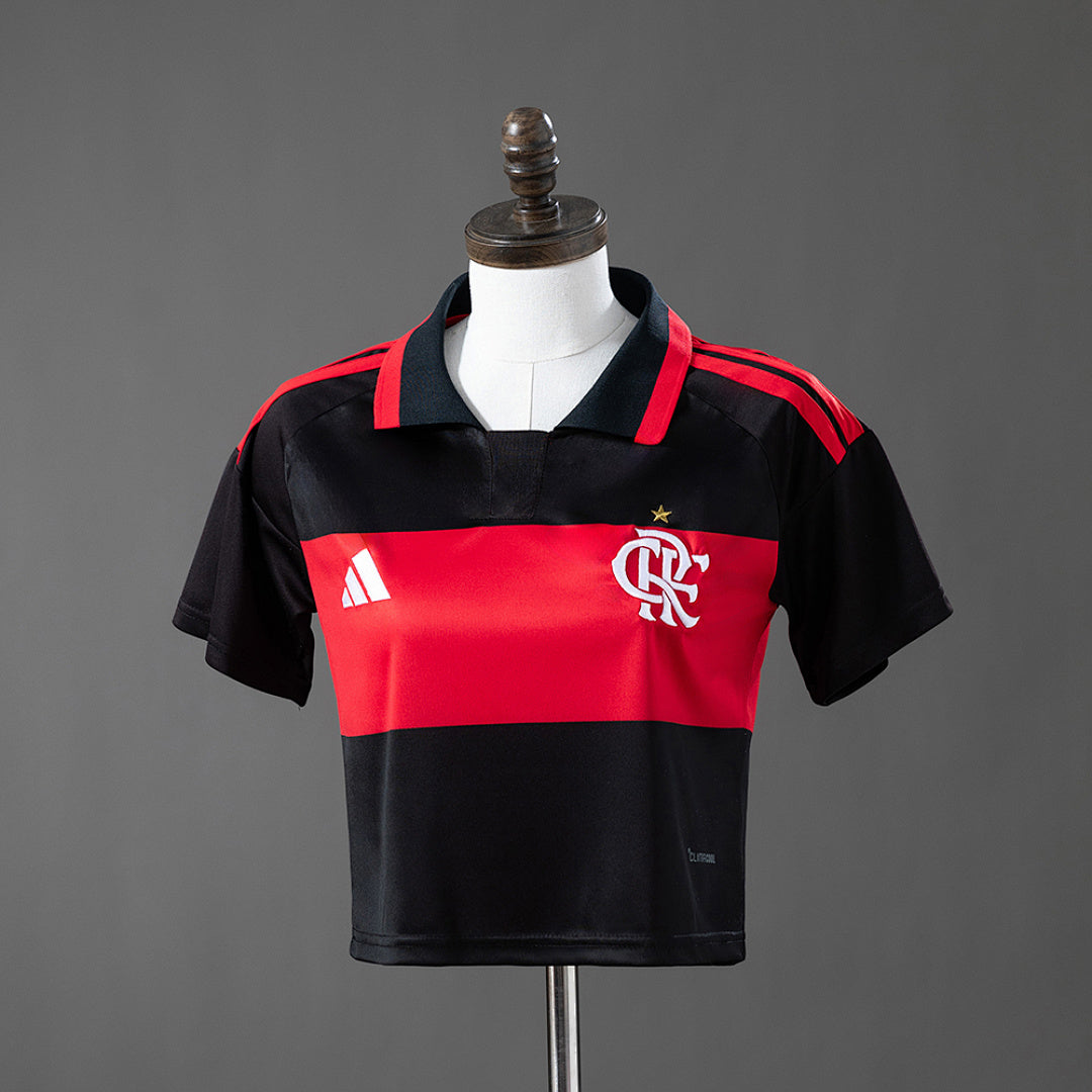 Flamengo 26∕27 Home Women's Crop Top Style S-XXL(019A)