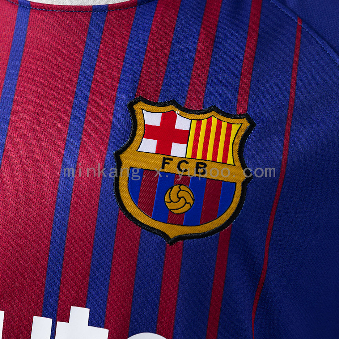 Barcelona 17∕18 Home Retro Jersey S-XXL(B1D3)