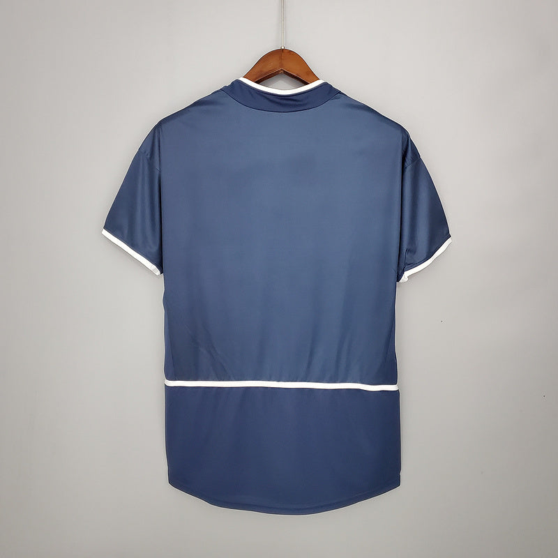 Camisa PSG Retrô 2002/2003 Azul e Vermelha  Nike