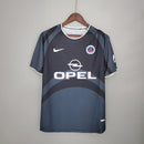 Camisa PSG Retrô 2001/2002 Cinza e Preta  Nike