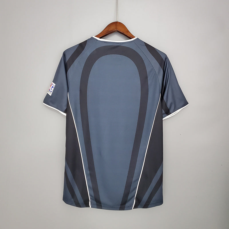 Camisa PSG Retrô 2001/2002 Cinza e Preta  Nike