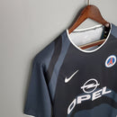 Camisa PSG Retrô 2001/2002 Cinza e Preta  Nike