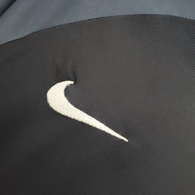 Camisa PSG Retrô 2001/2002 Cinza e Preta  Nike