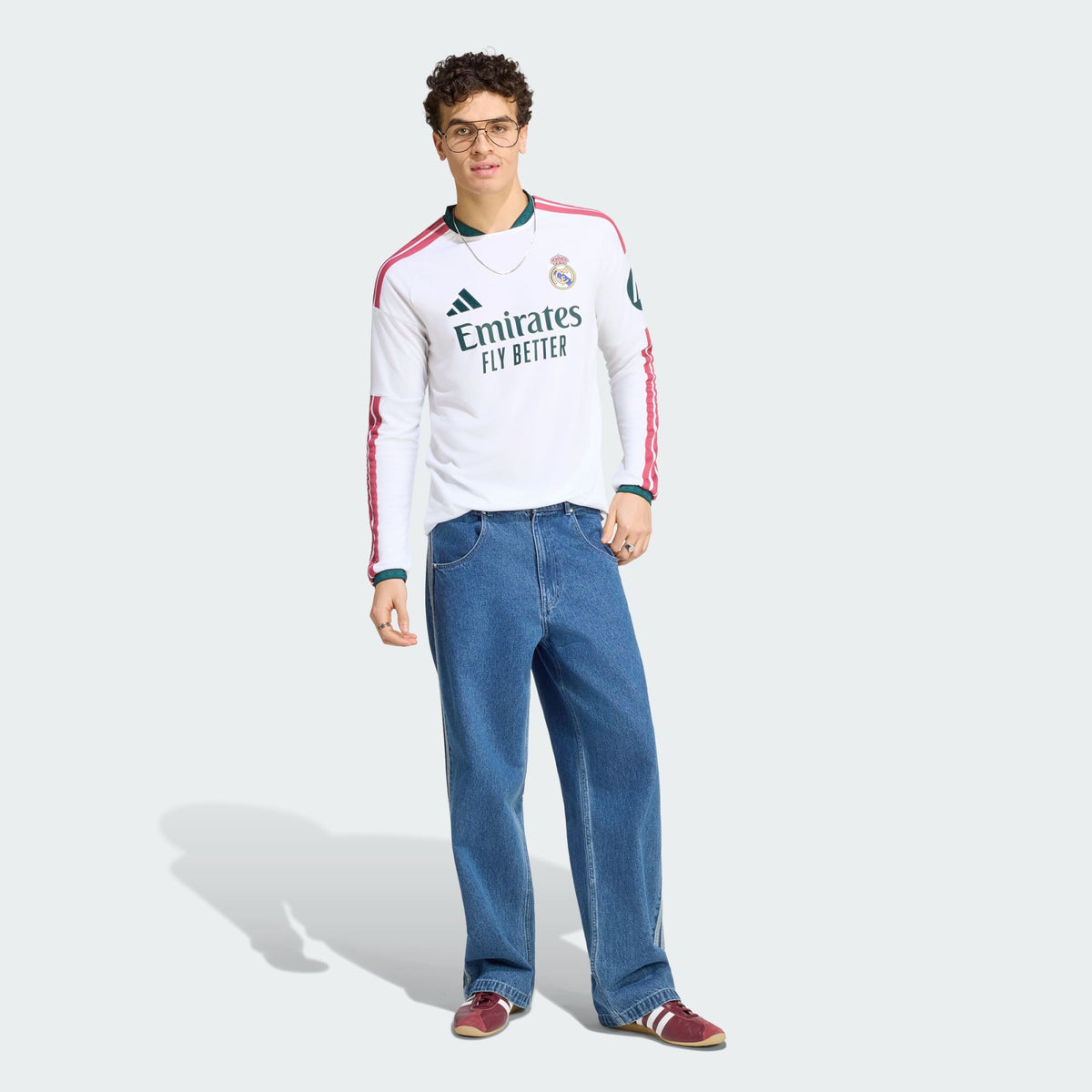 Camisa Real Madrid I 2026/27 Branca Manga Longa Torcedor - detalhes de acabamento 3