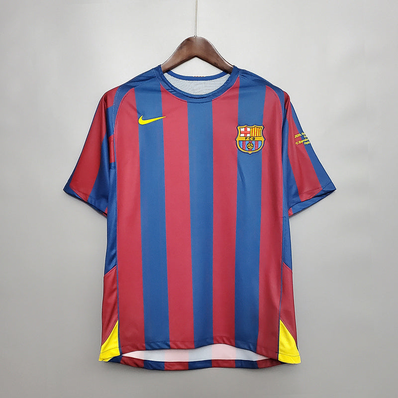 Camisa Barcelona Retrô 2006 Azul e Vermelha  Nike