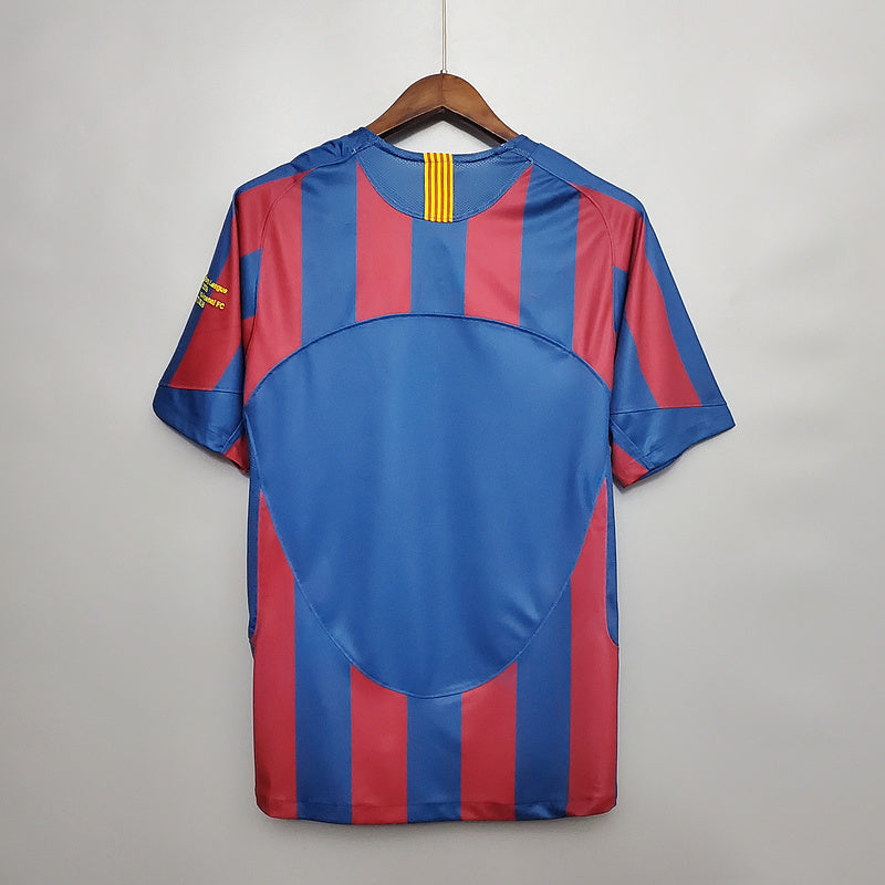 Camisa Barcelona Retrô 2006 Azul e Vermelha  Nike