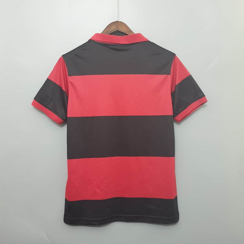 Camisa Flamengo Retrô 1982 Vermelha e Preta  Adidas