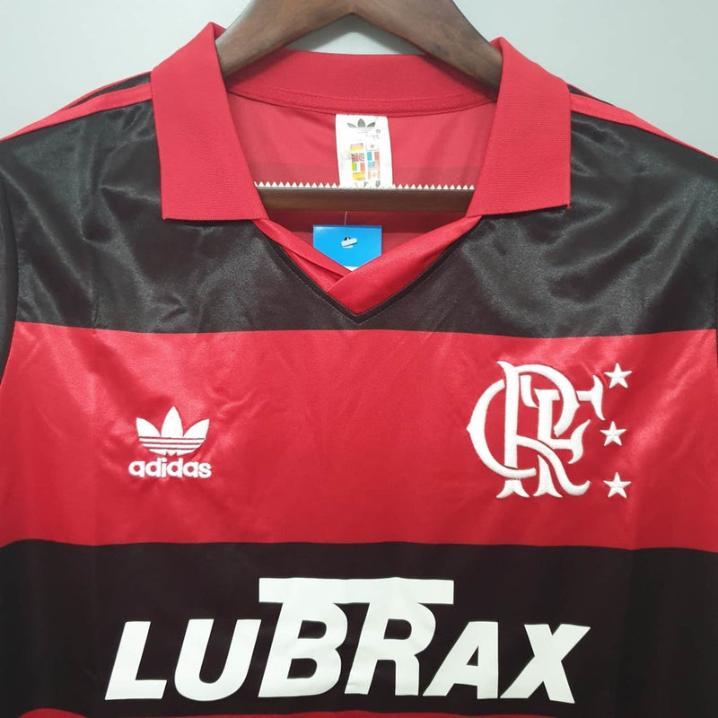 Camisa Flamengo Retrô 1990 Vermelha e Preta  Adidas