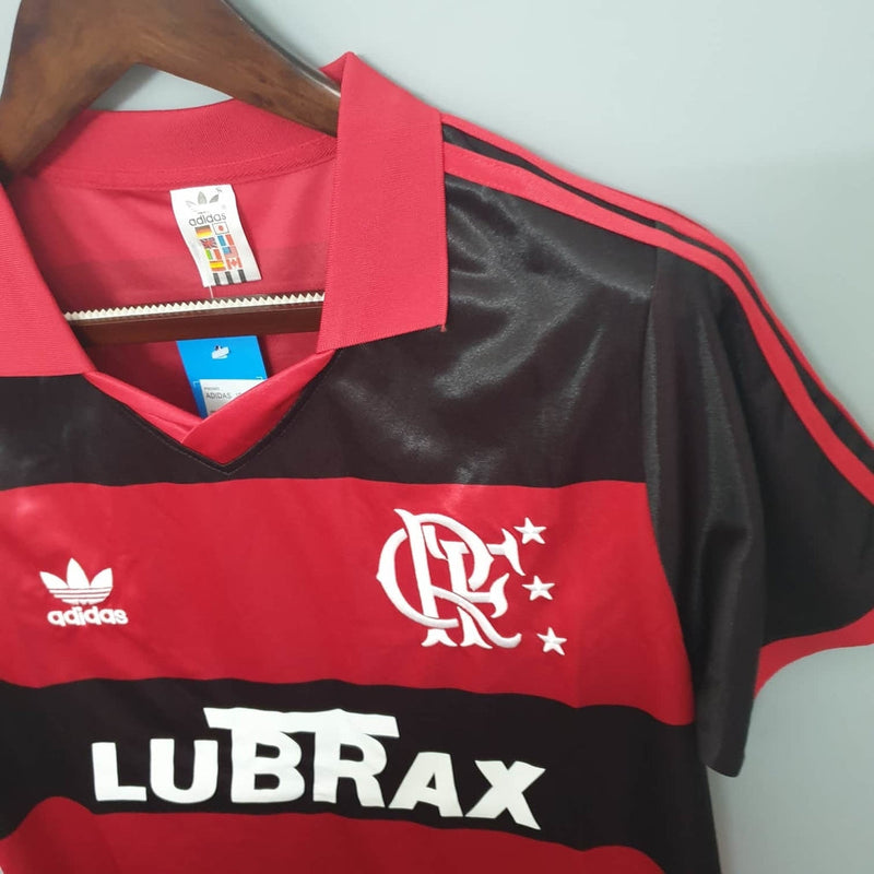 Camisa Flamengo Retrô 1990 Vermelha e Preta  Adidas