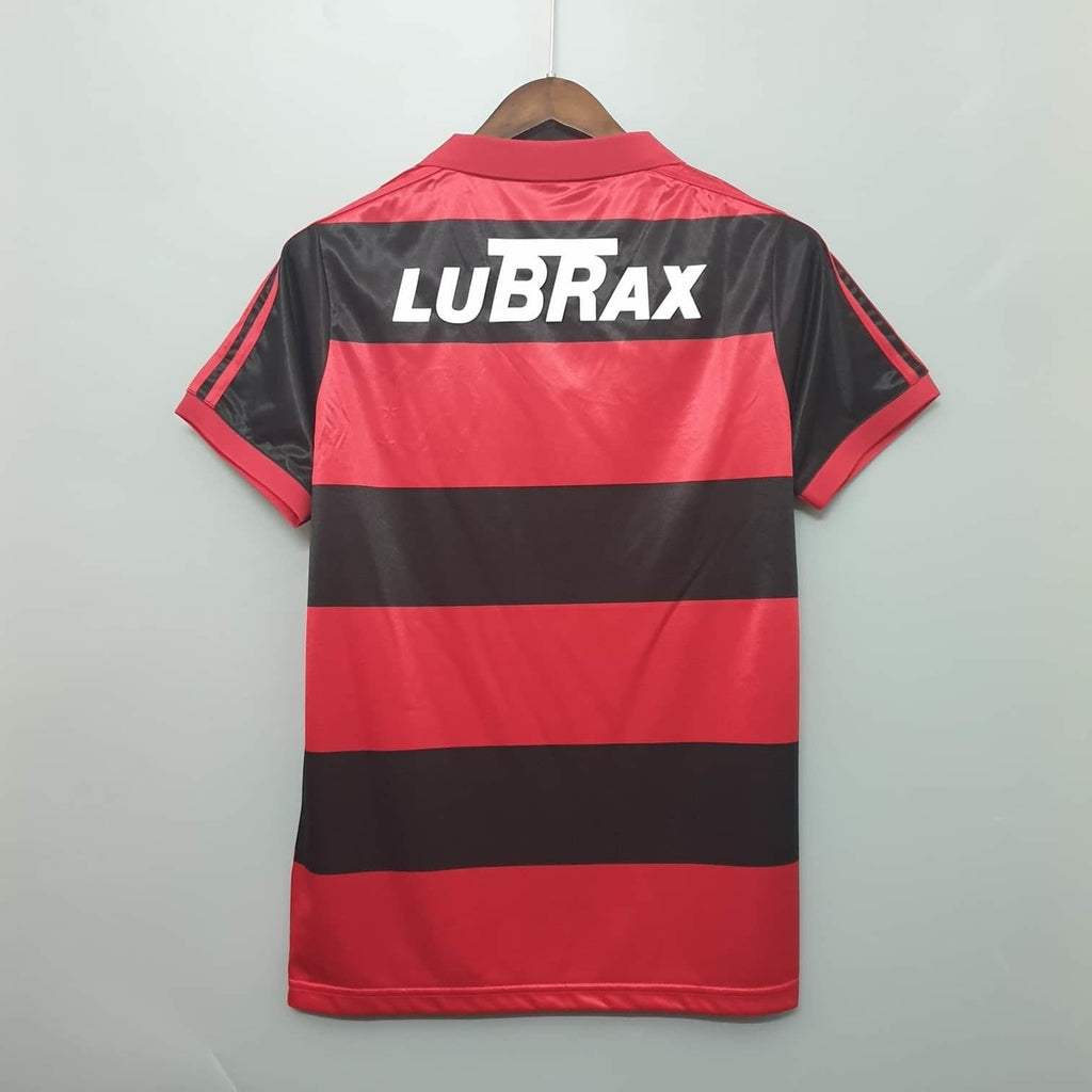 Camisa Flamengo Retrô 1990 Vermelha e Preta  Adidas