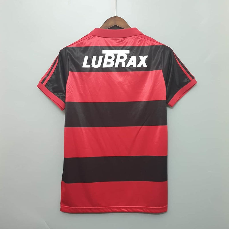 Camisa Flamengo Retrô 1990 Vermelha e Preta  Adidas