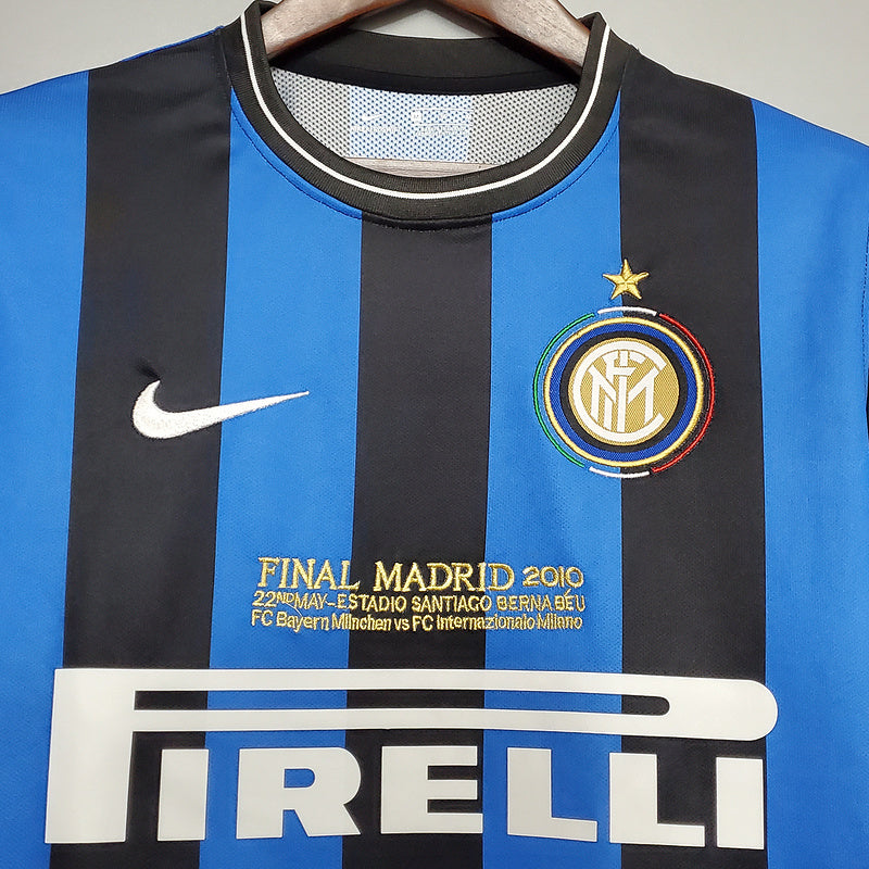 Camisa Inter de Milão Retrô 2010 Azul e Preta  Nike