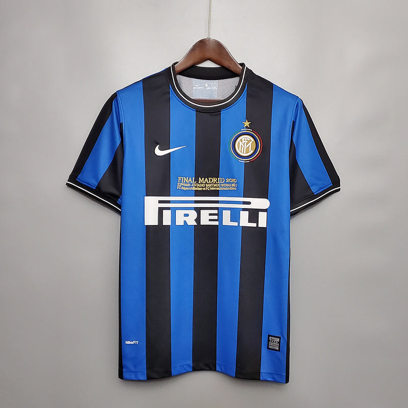 Camisa Inter de Milão Retrô 2010 Azul e Preta  Nike