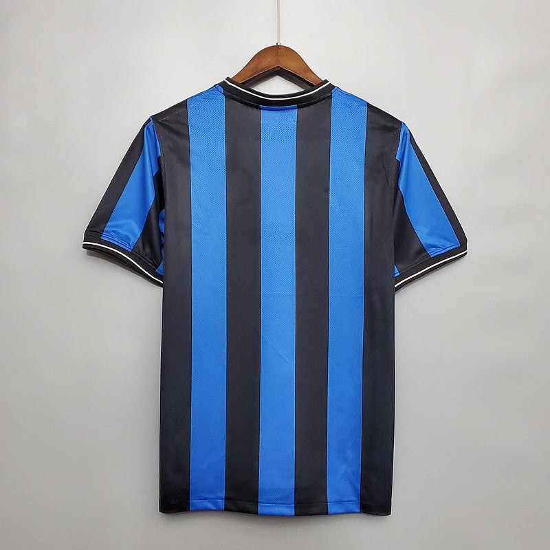 Camisa Inter de Milão Retrô 2010 Azul e Preta  Nike