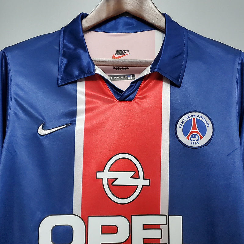 Camisa PSG Retrô 1998/1999 Azul e Vermelha  Nike