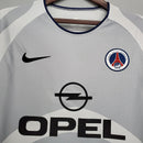 Camisa PSG Retrô 2001/2002 Branca e Cinza  Nike