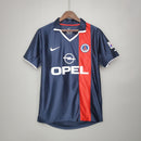 Camisa PSG Retrô 2001/2002 Azul e Vermelha  Nike