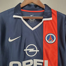 Camisa PSG Retrô 2001/2002 Azul e Vermelha  Nike