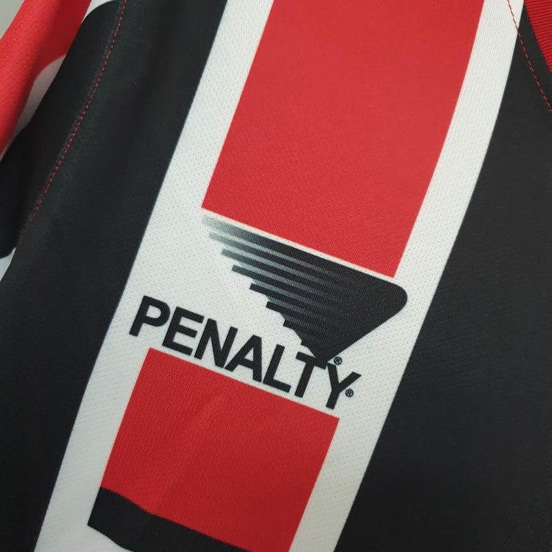 Camisa São Paulo Retrô 1993 Vermelha e Preta  Penalty