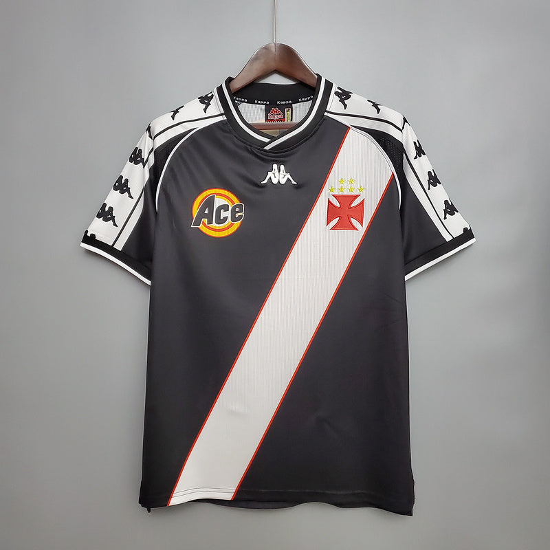 Camisa Vasco Retrô 2000 Preta  Kappa