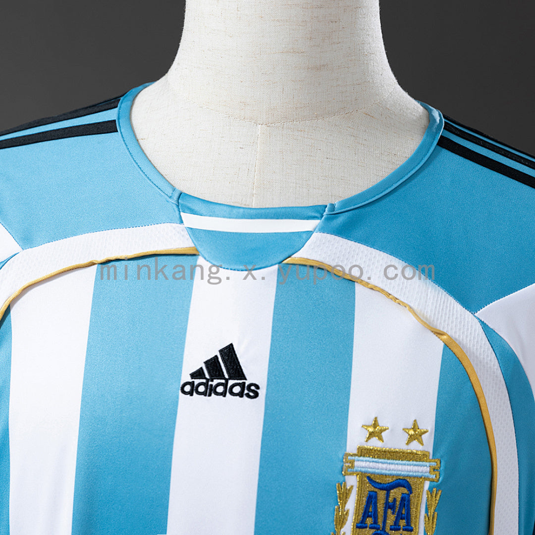 Argentina 2006 Home Retro Jersey S-XXL(6697)