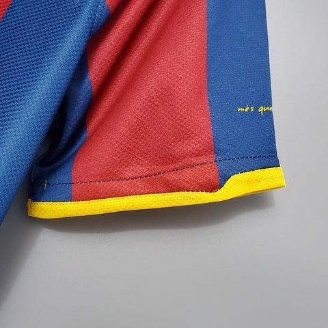 Camisa Barcelona Retrô 2010/2011 Azul e Grená  Nike