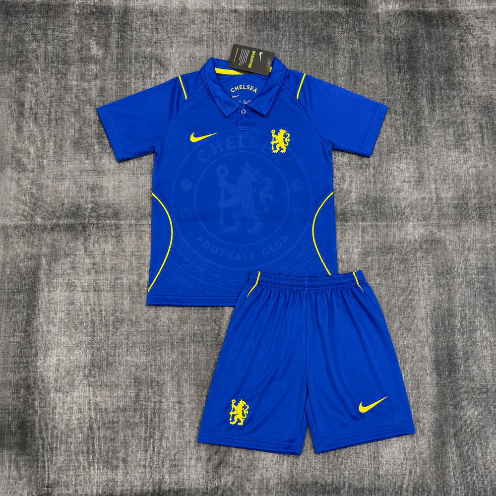Kit Infantil Chelsea I 2026/27 Azul Camisa e Shorts - camisa e shorts, kit completo