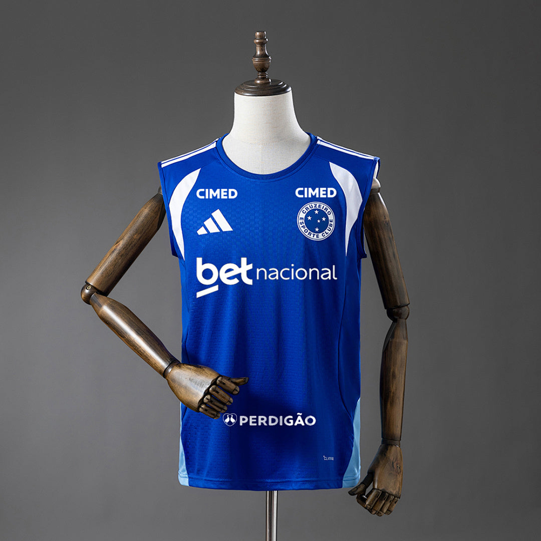 Cruzeiro 26∕27 All sponsors Training - Blue Vest Jersey S-4XL(8CB9)