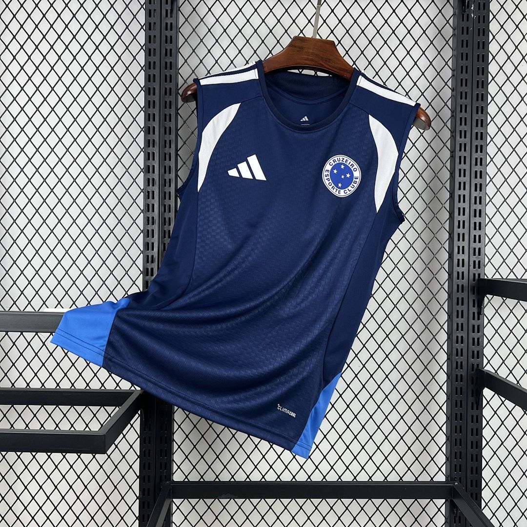 Mens Cruzeiro 2025∕26 Pre-Match Vest Jersey(9997)