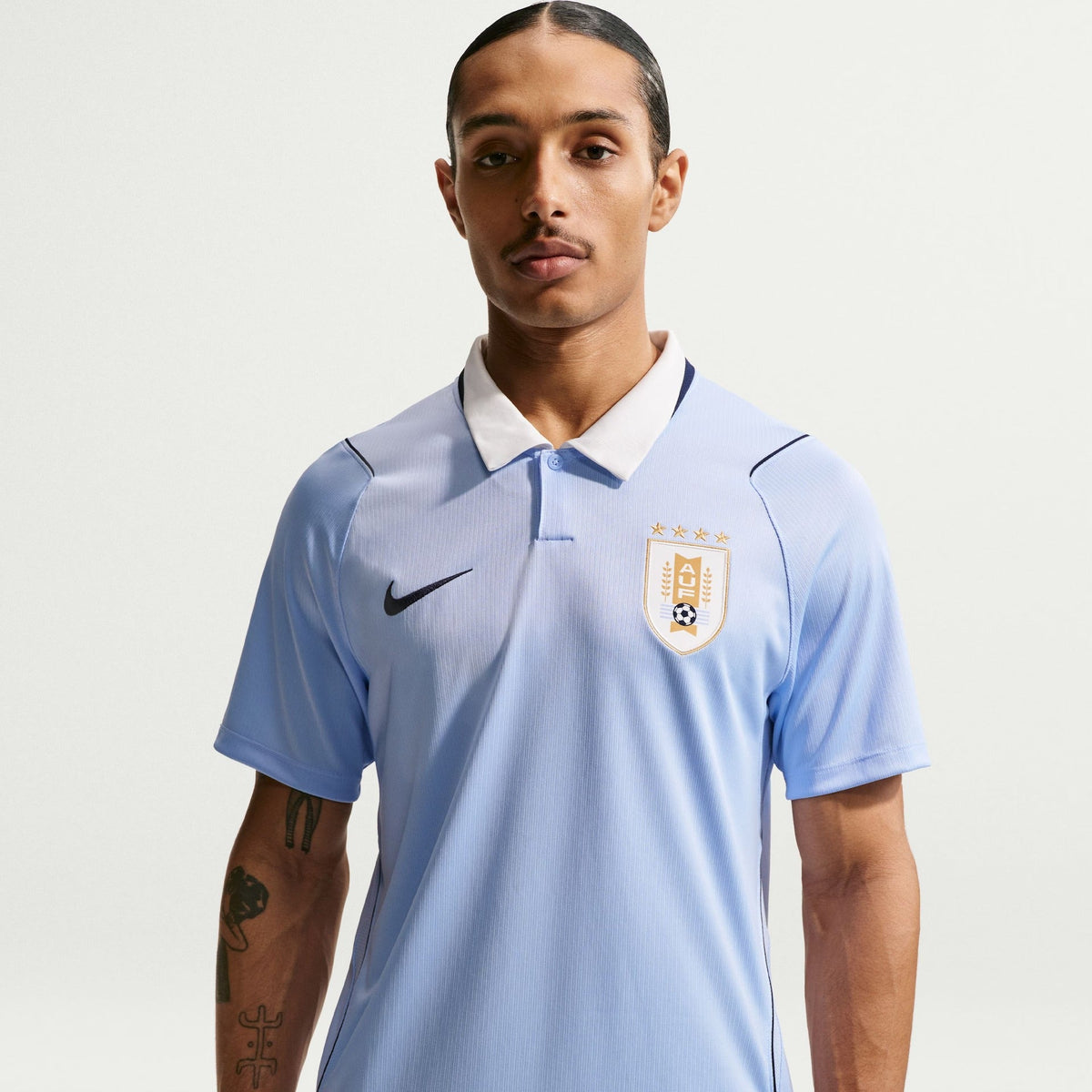 Camisa Uruguai I 2026/27 Azul-Celeste Torcedor - vista frontal