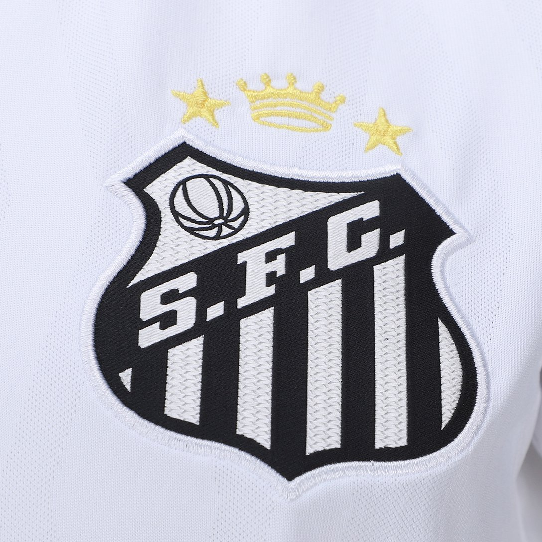 Camisa Santos I 2026/27 Branca Feminina Torcedor - detalhes de acabamento 4