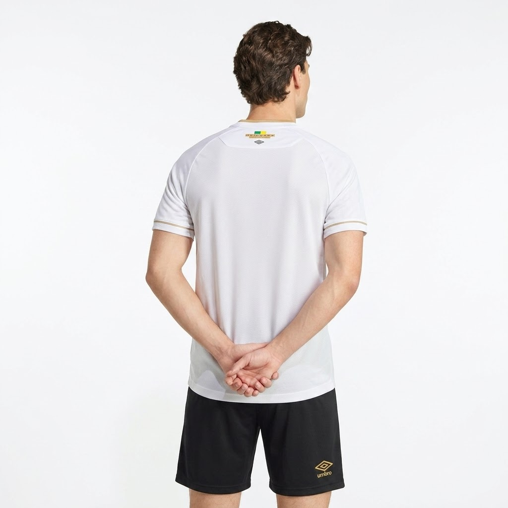 Camisa Santos I 2026/27 Branca Jogador - detalhes de acabamento 2
