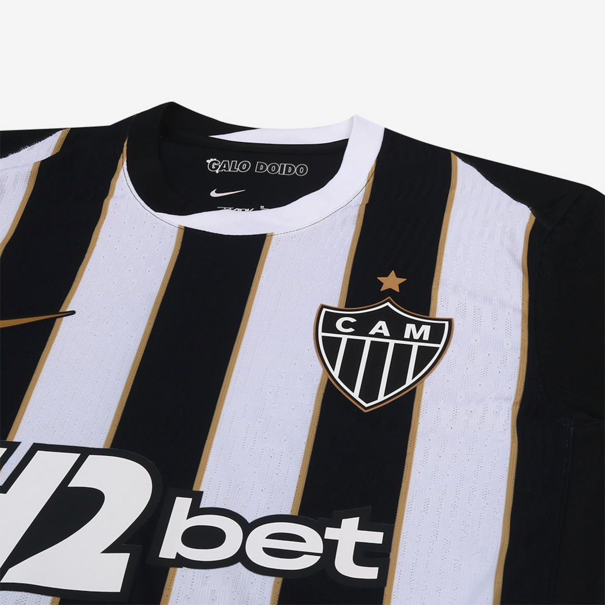 Camisa Atlético Mineiro I 2026/27 Alvinegra Jogador - detalhes de acabamento 4
