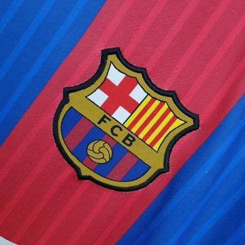 Camisa Barcelona Retrô 2016/2017 Azul e Vermelha  Nike