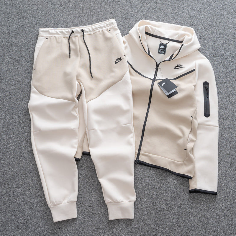 Conjunto Tech Fleece - Creme