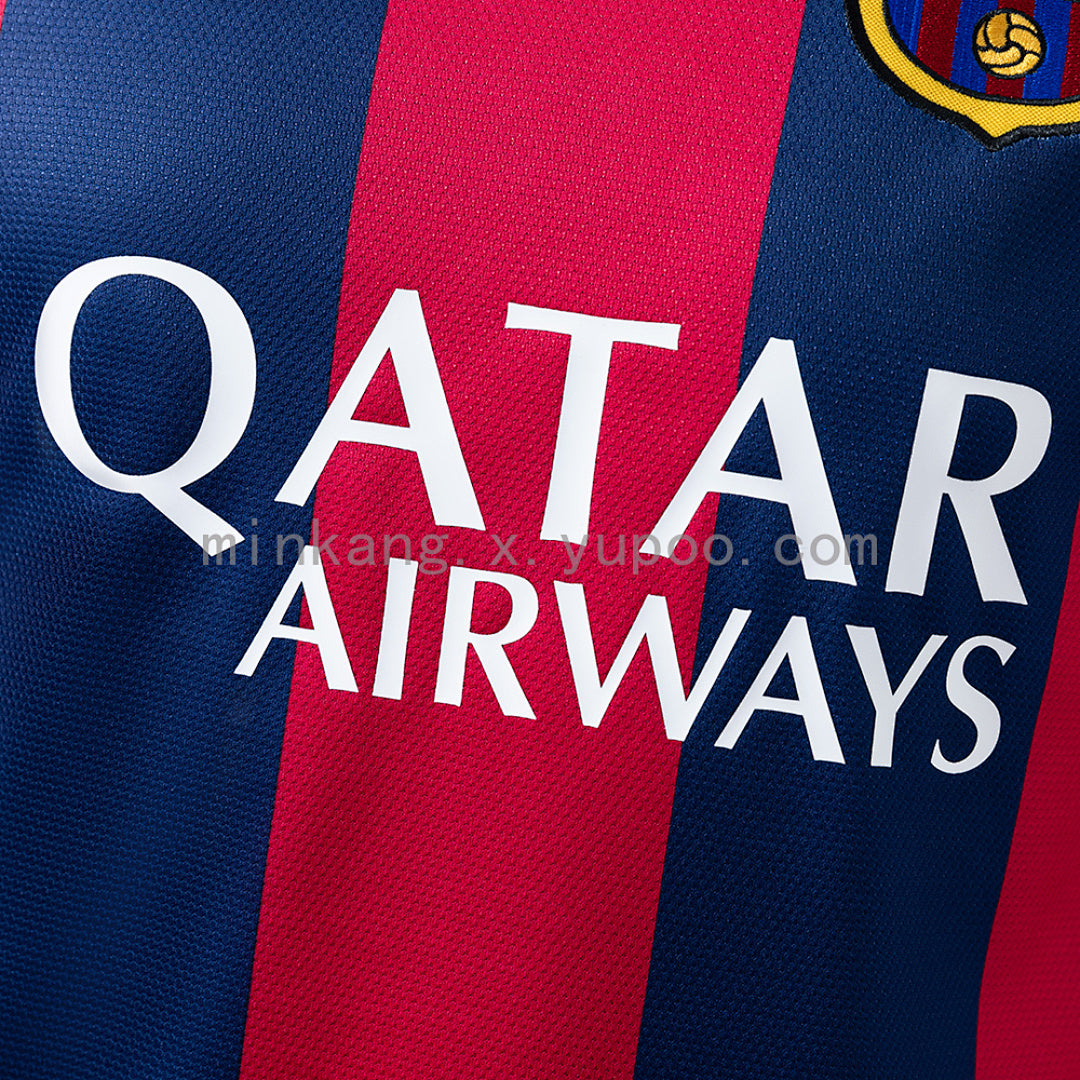 Barcelona 14∕15 Home Player Version Retro Jersey S-3XL(C687)