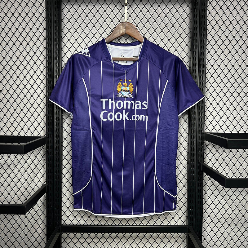 Retro Manchester City 2007∕08 Away Retro Jersey(CE82)