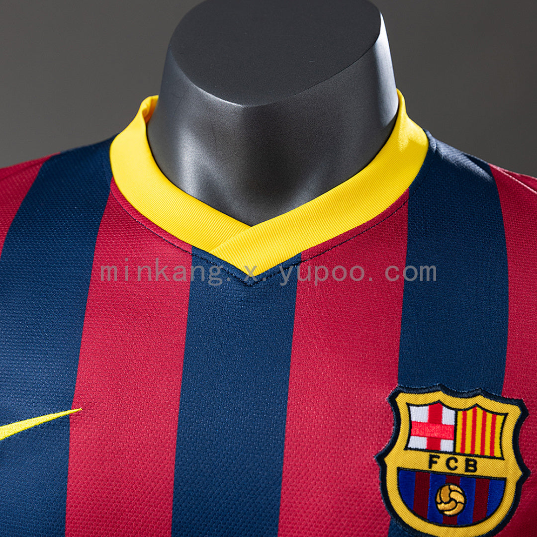 Barcelona 13∕14 Home Player Version Retro Jersey S-3XL(E109)