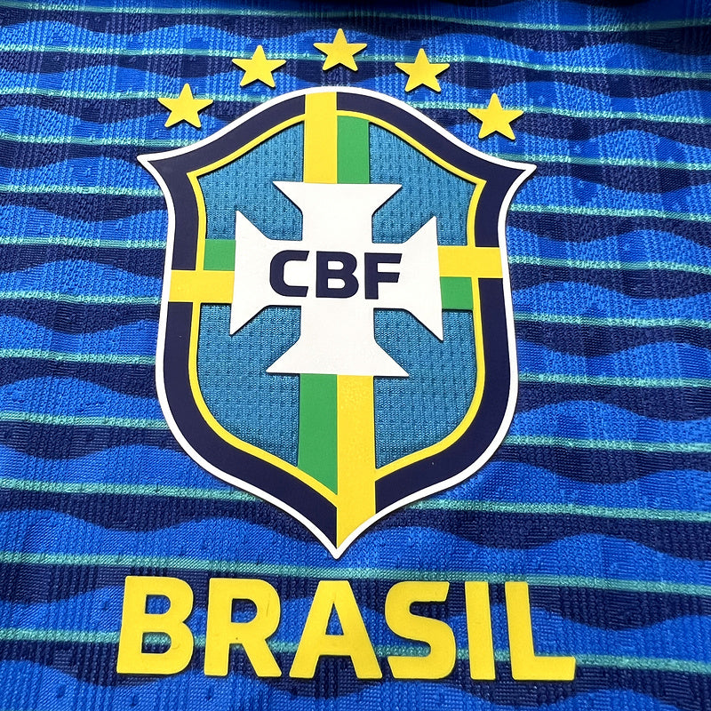 Player Brazil 2024∕25 Away Jersey – Player Version S-XXXXL(ED39)